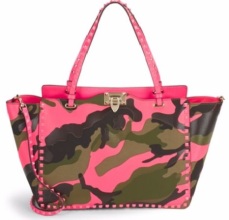 Valentino Studded Camouflage Tote Bag
